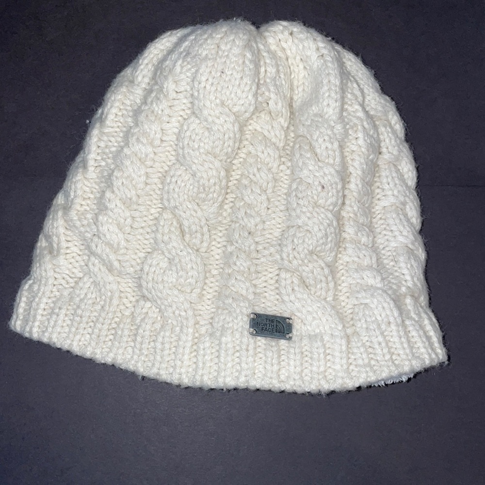 The North Face monkey fur lined winter hat